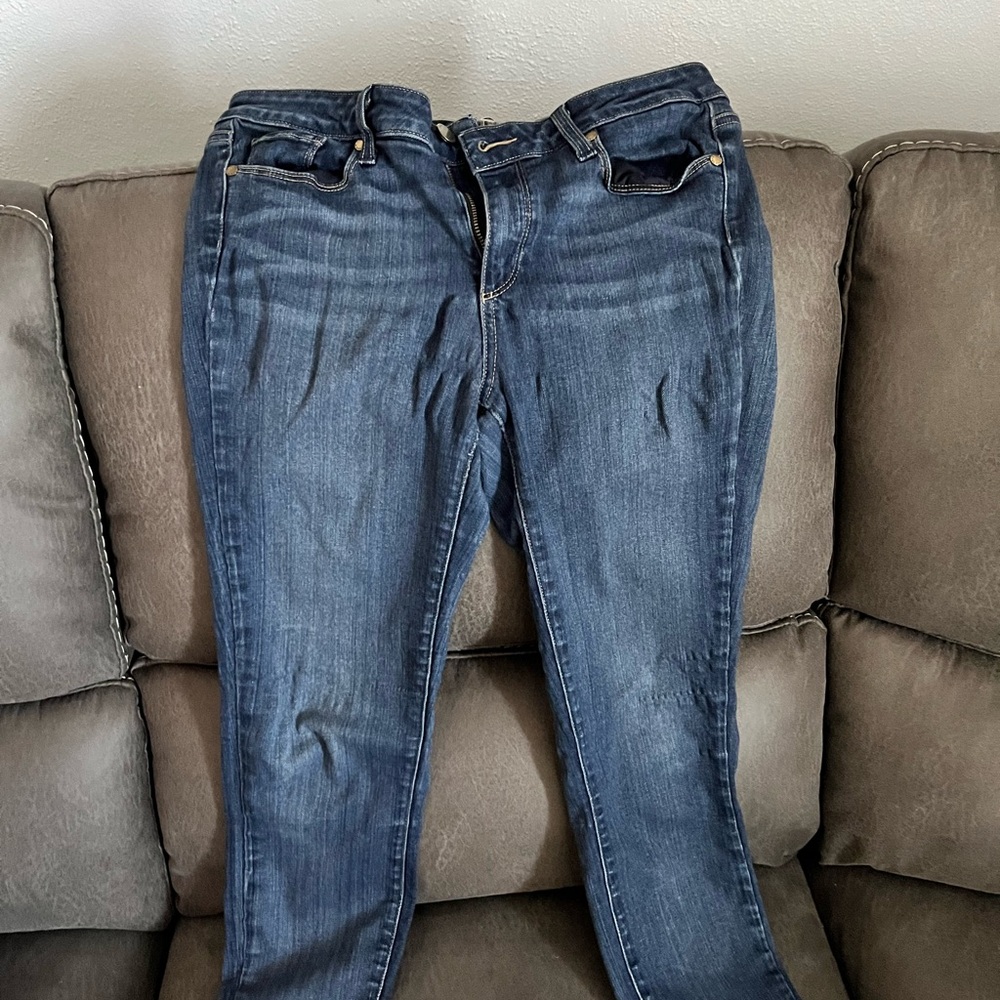 PAIGE Dark Wash Skinny Jeans